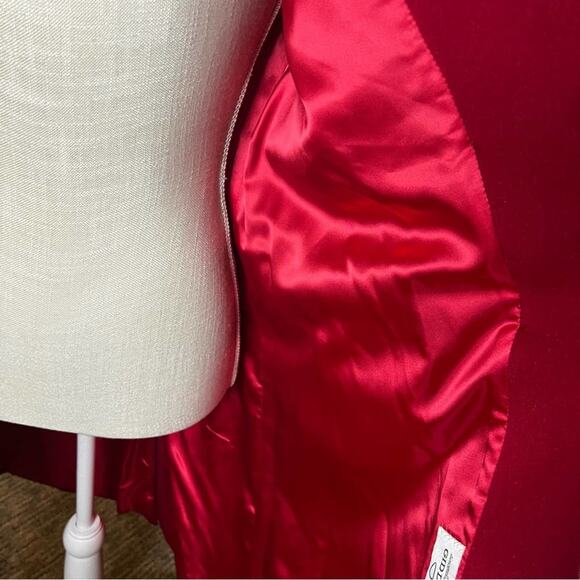 Vintage Petite rice coat company.  Wool and Mohair red  pea coat. - Picture 10 of 11